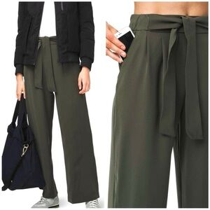 Lululemon Olive Green Noir Pant Tie Waist